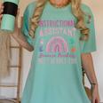 Instructional Assistant Because Teacher Need Hero Learning Women's Comfort Colors T-Shirt Chalky Mint