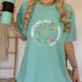 Irrational But Well Rounded Pi Day Math Teacher Student Geek Women's Comfort Colors T-Shirt Chalky Mint