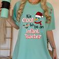 It's Cool To Be a Infant Teacher Snowman Winter Christmas Women's Comfort Colors T-Shirt Chalky Mint It's Cool To Be a Infant Teacher Snowman Winter Christmas Women's Comfort Colors T-Shirt Chalky Mint