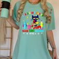 It's A Good-Day To Teach Tiny Humans Pre-K Cat Teacher Lover Women's Comfort Colors T-Shirt Chalky Mint