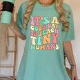 It's A Good Day To Teach Tiny Humans Teacher Teaching Women's Comfort Colors T-Shirt Chalky Mint