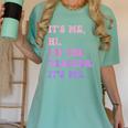 It's Me Hi I'm The TEACHER It's Me Teacher Educator Women's Comfort Colors T-Shirt Chalky Mint It's Me Hi I'm The TEACHER It's Me Teacher Educator Women's Comfort Colors T-Shirt Chalky Mint