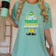 I Just Like To Teach Teaching My Favorite Christmas Teacher Women's Comfort Colors T-Shirt Chalky Mint I Just Like To Teach Teaching My Favorite Christmas Teacher Women's Comfort Colors T-Shirt Chalky Mint