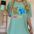 K Is For Kindergarten Teacher Tie Dye Back To School Kinder For Men Women Girls Kids Women's Comfort Colors T-Shirt Chalky Mint