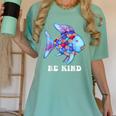 Be Kind Rainbow Fish Teacher Life Teaching Back To School Women's Comfort Colors T-Shirt Chalky Mint Be Kind Rainbow Fish Teacher Life Teaching Back To School Women's Comfort Colors T-Shirt Chalky Mint