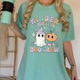Kindergarten Boo Crew Halloween Floral Ghost Kinder Teacher Women's Comfort Colors T-Shirt Chalky Mint
