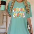 Kindergarten Dream Ghost Team Fall Halloween Spooky Teachers Women's Comfort Colors T-Shirt Chalky Mint Kindergarten Dream Ghost Team Fall Halloween Spooky Teachers Women's Comfort Colors T-Shirt Chalky Mint