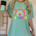 Kindergarten Rainbow Girls Boys Teacher Team Kinder Squad Women's Comfort Colors T-Shirt Chalky Mint Kindergarten Rainbow Girls Boys Teacher Team Kinder Squad Women's Comfort Colors T-Shirt Chalky Mint