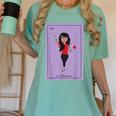 La Maestra Mexican Bingo Card Teacher Lottery Card Women's Comfort Colors T-Shirt Chalky Mint