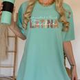 Latina Teacher Maestra Educated & Latino Teachers Women Women's Comfort Colors T-Shirt Chalky Mint