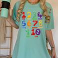 Learning Math Numbers Counting Back To School Teacher For Men Women Girls Kids Women's Comfort Colors T-Shirt Chalky Mint