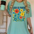 Leer Es Poder Cute Floral Boho Spanish Teacher Reading Women's Comfort Colors T-Shirt Chalky Mint Leer Es Poder Cute Floral Boho Spanish Teacher Reading Women's Comfort Colors T-Shirt Chalky Mint