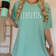 Lehrerin Female German Teacher Women's Comfort Colors T-Shirt Chalky Mint