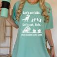 Let's Eat Kids Fun Dinosaurs Grammar Teacher Women's Comfort Colors T-Shirt Chalky Mint Let's Eat Kids Fun Dinosaurs Grammar Teacher Women's Comfort Colors T-Shirt Chalky Mint