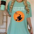 Let's Eat Kids Punctuation Saves Live Witch Grammar Teacher Women's Comfort Colors T-Shirt Chalky Mint