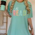 Let's Read Book Nerd Reading Book Lover Librarian Teacher Women's Comfort Colors T-Shirt Chalky Mint Let's Read Book Nerd Reading Book Lover Librarian Teacher Women's Comfort Colors T-Shirt Chalky Mint