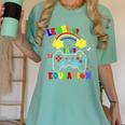 Level Up Your Education Gaming Inspired Teacher Gamers For Men Women Kids Women's Comfort Colors T-Shirt Chalky Mint