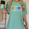 Library Squad Team Librarian Teacher Book Lover Women's Comfort Colors T-Shirt Chalky Mint Library Squad Team Librarian Teacher Book Lover Women's Comfort Colors T-Shirt Chalky Mint
