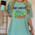 Can I Lick It Periodic Table Chart Science Teacher Women's Comfort Colors T-Shirt Chalky Mint Can I Lick It Periodic Table Chart Science Teacher Women's Comfort Colors T-Shirt Chalky Mint