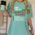 Can I Lick It Periodic Table Science Teacher Chemistry Women's Comfort Colors T-Shirt Chalky Mint