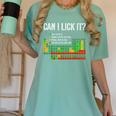 Can I Lick It Periodic Table Science Teacher Student Women's Comfort Colors T-Shirt Chalky Mint