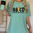 Lightning Pencil Rock'n Roll ABCD Teacher Back To School Kid Women's Comfort Colors T-Shirt Chalky Mint Lightning Pencil Rock'n Roll ABCD Teacher Back To School Kid Women's Comfort Colors T-Shirt Chalky Mint