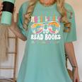 Most Likely To Read Books All Summer Teacher Student Women's Comfort Colors T-Shirt Chalky Mint