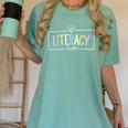 Literacy Team Teacher Women's Comfort Colors T-Shirt Chalky Mint Literacy Team Teacher Women's Comfort Colors T-Shirt Chalky Mint