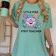 Little Miss Stem Teacher Women's Comfort Colors T-Shirt Chalky Mint Little Miss Stem Teacher Women's Comfort Colors T-Shirt Chalky Mint