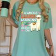 Llama Learning T Shirt Teachers Students Alpaca Lovers Women's Comfort Colors T-Shirt Chalky Mint Llama Learning T Shirt Teachers Students Alpaca Lovers Women's Comfort Colors T-Shirt Chalky Mint