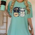 Llama Shirt English Teacher School Student ESL Joke Women's Comfort Colors T-Shirt Chalky Mint