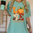 Love Kindergarten Teacher Turkey Thanksgiving Autumn Fall Women's Comfort Colors T-Shirt Chalky Mint Love Kindergarten Teacher Turkey Thanksgiving Autumn Fall Women's Comfort Colors T-Shirt Chalky Mint