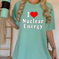 I Love Nuclear Energy School Teacher Women's Comfort Colors T-Shirt Chalky Mint I Love Nuclear Energy School Teacher Women's Comfort Colors T-Shirt Chalky Mint