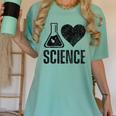 I Love Science Lover Teacher Scientist Sciences Women's Comfort Colors T-Shirt Chalky Mint