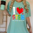 I Love STEM Student Teacher 1st Day Of School Back To School Women's Comfort Colors T-Shirt Chalky Mint I Love STEM Student Teacher 1st Day Of School Back To School Women's Comfort Colors T-Shirt Chalky Mint