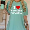 I Love Student Council Student Teacher Women's Comfort Colors T-Shirt Chalky Mint I Love Student Council Student Teacher Women's Comfort Colors T-Shirt Chalky Mint