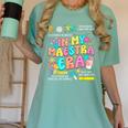 In My Maestra Era Spanish Bilingual Teacher Back To School Women's Comfort Colors T-Shirt Chalky Mint