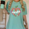 Maestra Pencil Spanish Teacher Bilingual 100 Days Of School Women's Comfort Colors T-Shirt Chalky Mint Maestra Pencil Spanish Teacher Bilingual 100 Days Of School Women's Comfort Colors T-Shirt Chalky Mint