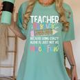 Matching Teachers Last Day Of School Teacher Besties Women's Comfort Colors T-Shirt Chalky Mint