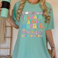 The Math Ain't Mathin Show Your Work Math Teacher Crew Women's Comfort Colors T-Shirt Chalky Mint