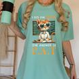 I Did The Math The Answer Is Cats Math Cat Teacher Women's Comfort Colors T-Shirt Chalky Mint