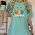 Math Interventionist Teacher Coach Squad Mathematics STEM Women's Comfort Colors T-Shirt Chalky Mint