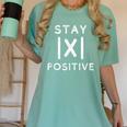 Math Teacher Appreciation Stay Positive Absolute Value Women's Comfort Colors T-Shirt Chalky Mint Math Teacher Appreciation Stay Positive Absolute Value Women's Comfort Colors T-Shirt Chalky Mint