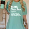 Math Teacher Definition Back To School First Day Women's Comfort Colors T-Shirt Chalky Mint Math Teacher Definition Back To School First Day Women's Comfort Colors T-Shirt Chalky Mint