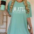 Math Teacher Halloween It's Nothing To Be Scared Of Women's Comfort Colors T-Shirt Chalky Mint Math Teacher Halloween It's Nothing To Be Scared Of Women's Comfort Colors T-Shirt Chalky Mint