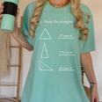 Math Teacher Name The Triangles Joke Humorous Teachers Women's Comfort Colors T-Shirt Chalky Mint Math Teacher Name The Triangles Joke Humorous Teachers Women's Comfort Colors T-Shirt Chalky Mint