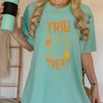 Math Teacher Nerd Student Halloween Trig Or Treat Women's Comfort Colors T-Shirt Chalky Mint Math Teacher Nerd Student Halloween Trig Or Treat Women's Comfort Colors T-Shirt Chalky Mint
