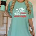 Math Teachers Aren't Mean Women's Comfort Colors T-Shirt Chalky Mint