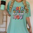Math Is Tough But So Are You Motivational School Teacher Women's Comfort Colors T-Shirt Chalky Mint Math Is Tough But So Are You Motivational School Teacher Women's Comfort Colors T-Shirt Chalky Mint