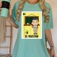 Mexican For Teachers El Maestro Women's Comfort Colors T-Shirt Chalky Mint